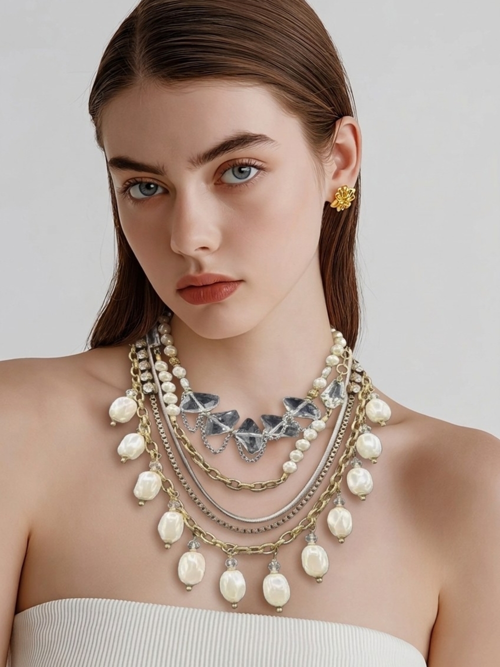 Silpada K&R Collection Practical Pearls Convertible MultiStrand necklace